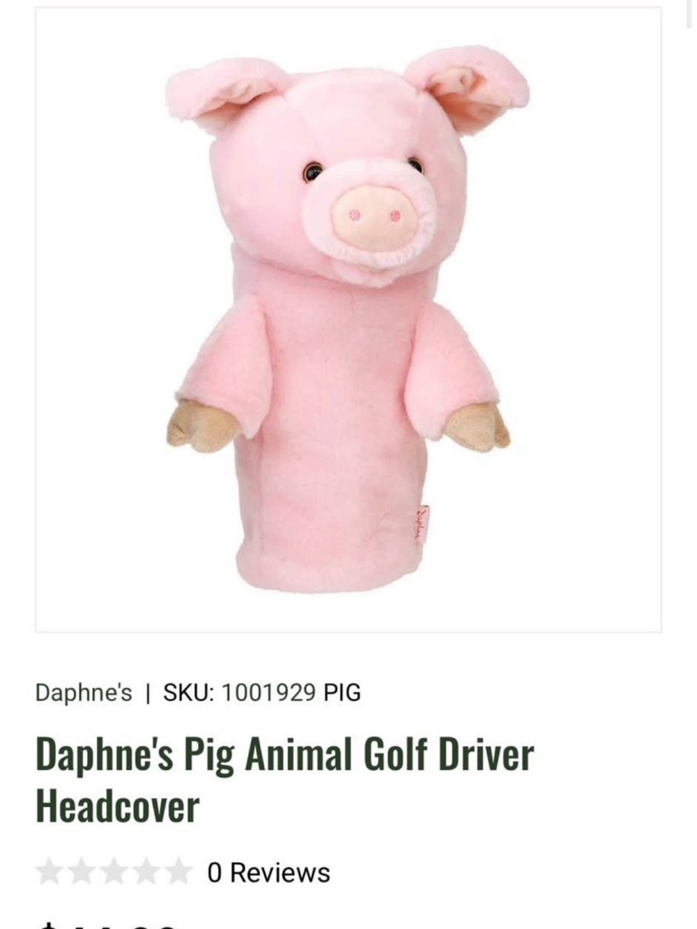 Daphne’s Pig animal golf club cover, retails new for $45 - Picture 4 of 5